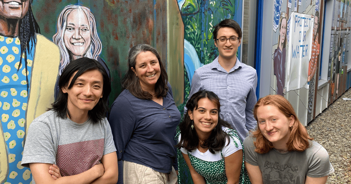Crag staff smile at the camera