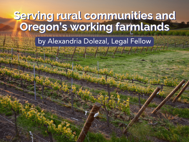 picture of farmland with text on top